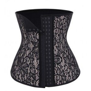 Latex Lace Waist Cincher